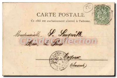 Plaża w godzinie kąpieli — Pontaillac — R. & J. D. 11956heina — Rewers