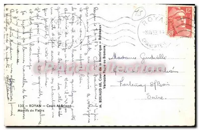 Royan — Cours Albrion — Mastifs de Fleurs — M. Berjaud — Rewers