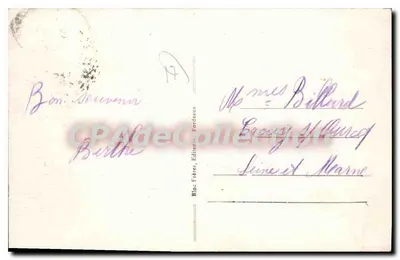Royan (Côte d'Argent) — Widok z hotelu Splendid na bulwar i plac Bolton — Bloc Frères, Bordeaux, nr 49 — Rewers