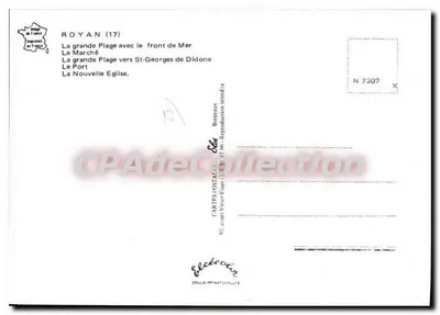 Royan — Pamiątka z Royan — Wydawca Els, n° 7302 — Rewers