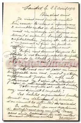 Saint-Yves — La Pesserelle — Edição da Maison Verger — Verso