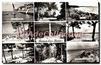 Ronce-les-Bains — Vista panorâmica com farol, praias e floresta — Edições Gaby
