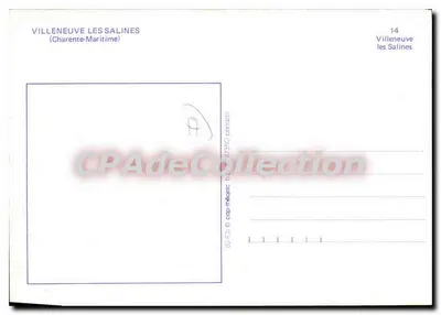 Villeneuve les Salines — bairro residencial com lagos — editor CPAdeCollection, n°14 — Verso