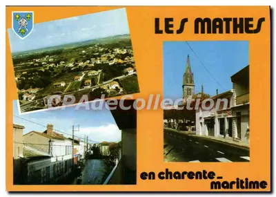 Les Mathes — vista geral, igreja e rua principal — Edições « Théoljar », Limoges