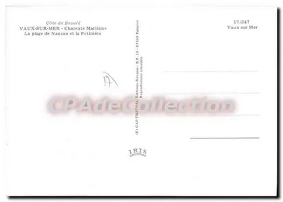 Plaża Nauzan i Potinière — Vaux-sur-Mer — Wydawnictwa Zjednoczone — Rewers