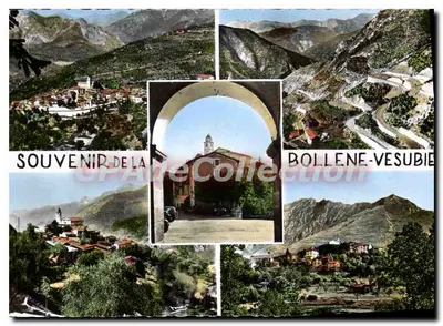 Bollene-Vesubie — panoramische uitzicht en dorp — Les Éditions Françaises