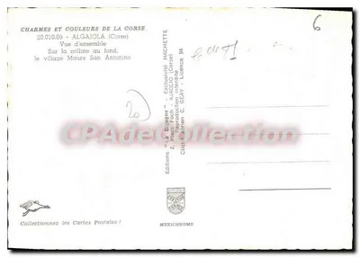 Algaïola — Ogólny widok — Wydawnictwo Hachette — Rewers