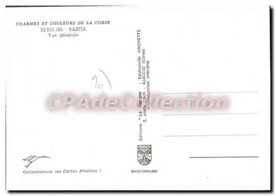 Bastia — Vista geral — Edições DIPICHE — Verso