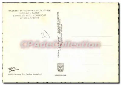 Entrada do Fred Scamaroni diante da Cidadela — Bastia — Éditions Diplomate — Verso