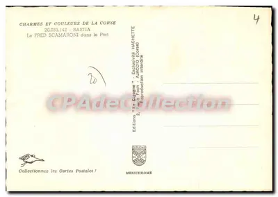 Le FRED SCAMARONI na przystani — Bastia — Wydawnictwo 'La Cigogne' — Rewers