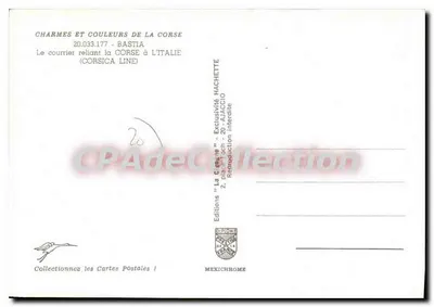 Port w Bastii — Korespondencja "La Ciroe" — Wydawnictwo Mexichrome — Rewers