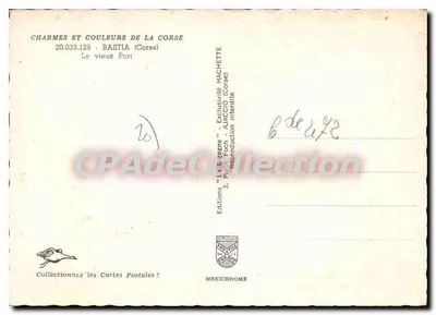 Bastia - Stary Port — Cudowne kolory Korsyki — Wydawnictwo Hachette — Rewers