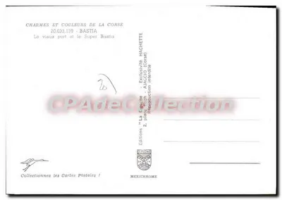 Bastia — Le vieux port et le Super Bastia — Editions Diplom de la Corse, n° 20.033.139 — Rewers