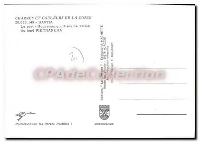 Bastia — O porto — Novos bairros de Toga — IRIS — Verso