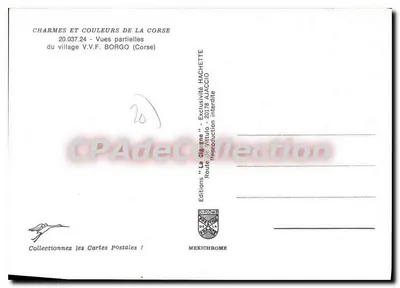 Vila V.V.F. BORGO — Córsega — Éditions DIDOMO — Verso