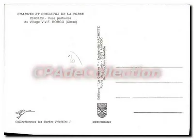 Village V.F. BORGO — Córsega — Edições 'La Corrète' — Verso