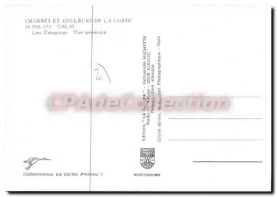 Calvi — Campy — Ogólny widok — Wydawnictwo 'La Corse' nr 20.050.177 — Rewers