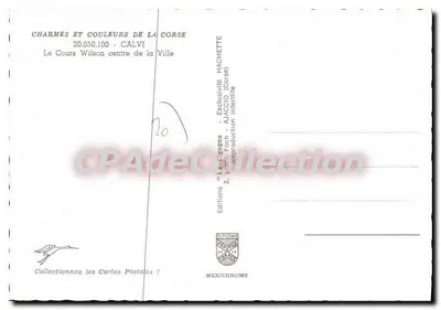 Calvi — Cours Wilson, środek miasta — Wydawnictwo Mexichrome — Rewers