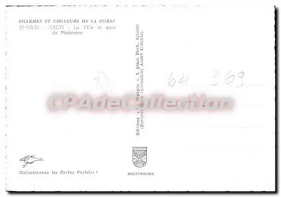 Calvi - A Cidade e o cais de Plaisance — Edições « La Gygogne » — Verso