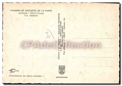 Calvi — Vista geral — Edições 'La Citogne' n°20.050.64 — Verso