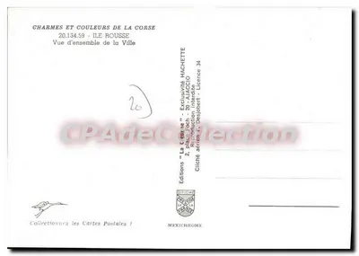 Ile Rousse — Ogólny widok miasta — Wydawnictwo 'La Corse' n°20.134.59 — Rewers
