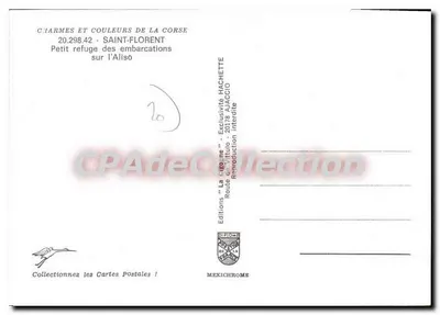 Saint-Florent — Kleine haven voor schepen op de Aliso — Uitgaven Diplôme — Achterkant