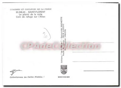 Ajaccio — Canto de refúgio na Aliso — Edições 'La Cigalène' n°20.298.43 — Verso
