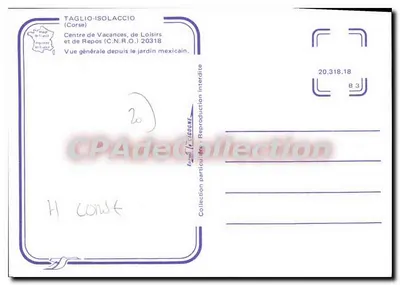 Taglio-Isoleccio — Vue générale depuis le jardin mexicain — Éditeur IA EIGOGNE — Verso