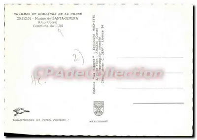 Marine de Santa Severa — Cap Corse — Éditions 'La Cigogne' — Rewers
