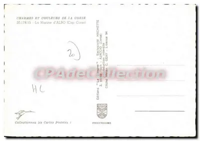 La Marine d'Albo (Kap Korsyka) — widok z powietrza — wydawnictwo "La Citrogne" — Rewers