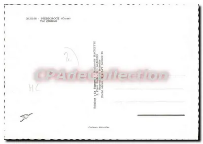 Piedicroce (Córsega) — Vista geral — Éditions AJACCIO — Verso