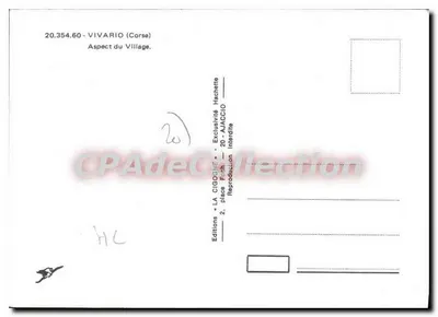 Vivario (Korsyka) — Widok miasta — Wydawnictwo Hachette — Rewers