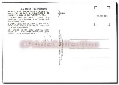 Prace — Humor na temat godzin — Wyd. Rochiccioli n°20.000.106 — Rewers