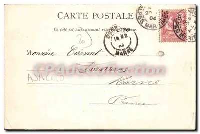 Avenida do Consul — Ajaccio — A. Guittard, n°133 — Verso