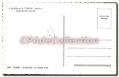 Ajaccio — Stare Miasto — Wydawnictwo A. TOMASI — Rewers