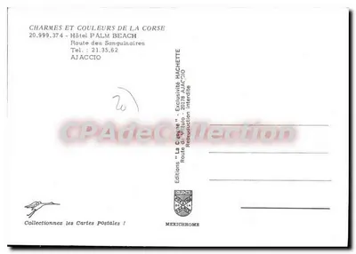 Płaża Palm Beach — Korsyka — Éditions Diplôme — Rewers