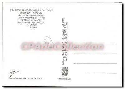 Gwiazda Morza — Hotel w Ajaccio — Wydawnictwo Diplôme — Rewers