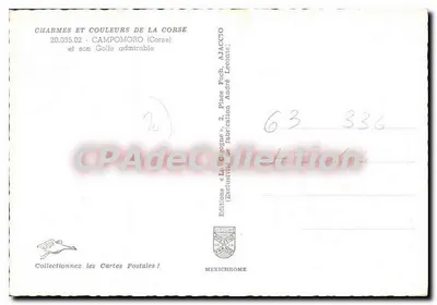 Campomoro (Corsica) — Golfo di Campomoro — Edizioni Diplôme — Verso