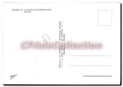 Il Golfo di Campomoro — Corsica — Edizioni LA CIGOGNE — Verso