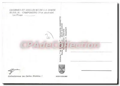 Campomoro — La Spiaggia — Éditions Diplôme — Verso