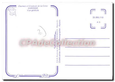 Cargèse — Ogólny widok — S.A.D. Route aérien Atelier - Ajaccio — Rewers