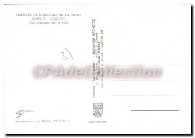 Cargèse — Ogólny widok miasta — Wydawnictwo AJACCIO — Rewers