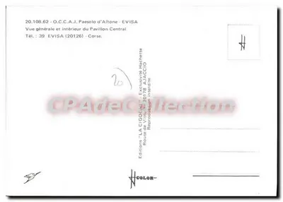 Paesolo d'Aitone — Vista geral e interior do Pavilhão Central — Edições LA CIGOCNE — Verso