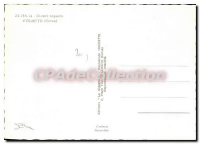 Vila de Olmeto — 'A Heroína Colomba' — Éditions La Cigogne, Ajaccio — Verso