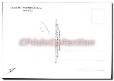 पोर्टिसियो — एक समुद्र तट — एडिशन 'ला सिगों', संख्या 20.032.107 — पीछे