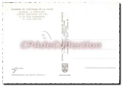 Porticcio — O Hotel Sheraton do Cap e as villas residenciais — Editions La Trigone — Verso