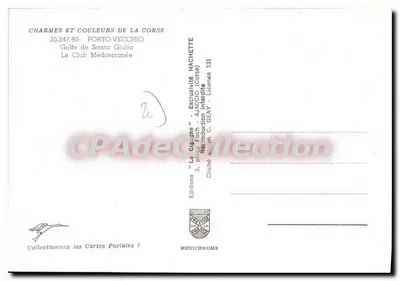 Golfo de Santa Giulia — Porto-Vecchio — Éditions La Cigogne — Verso
