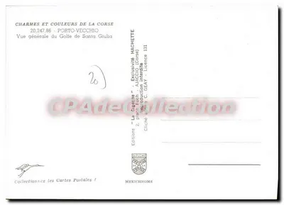Golf van Santa Giulia — Porto-Vecchio — Uitgaven Hachette — Achterkant