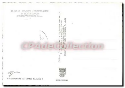 Santa Giulia — O Club Méditerranée — Edições La Cigogne — Verso