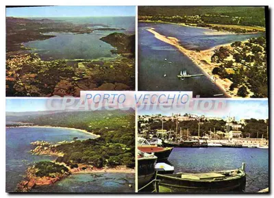 Porto Vecchio — luchtperspectief en haven — Beelden van Frankrijk